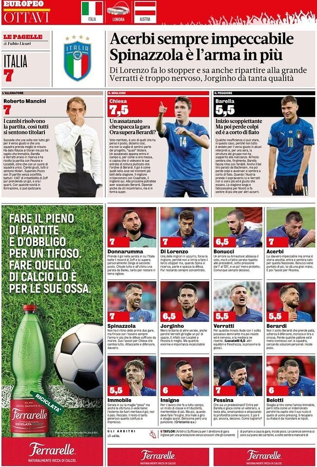 이탈리아 평점 vs 오스트리아