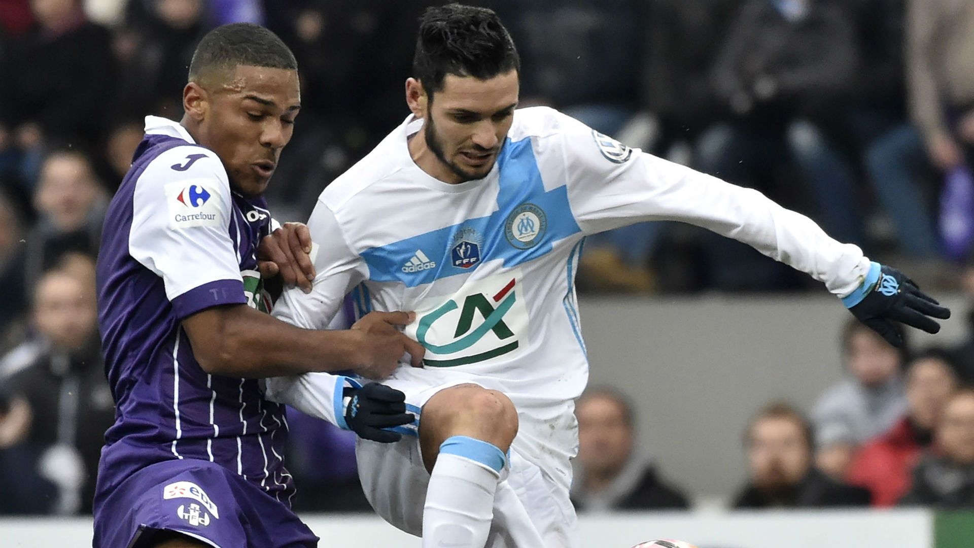 Remy Cabella Kelvin Adou Toulouse Marseille Coupe de France 08012017