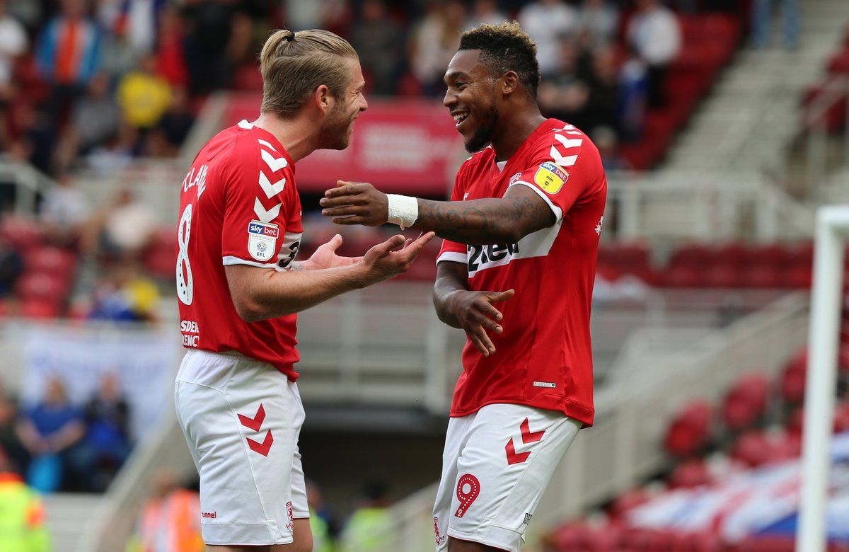 Britt Assombalonga, Middlesbrough vs. Notts County, English Championship, August 11