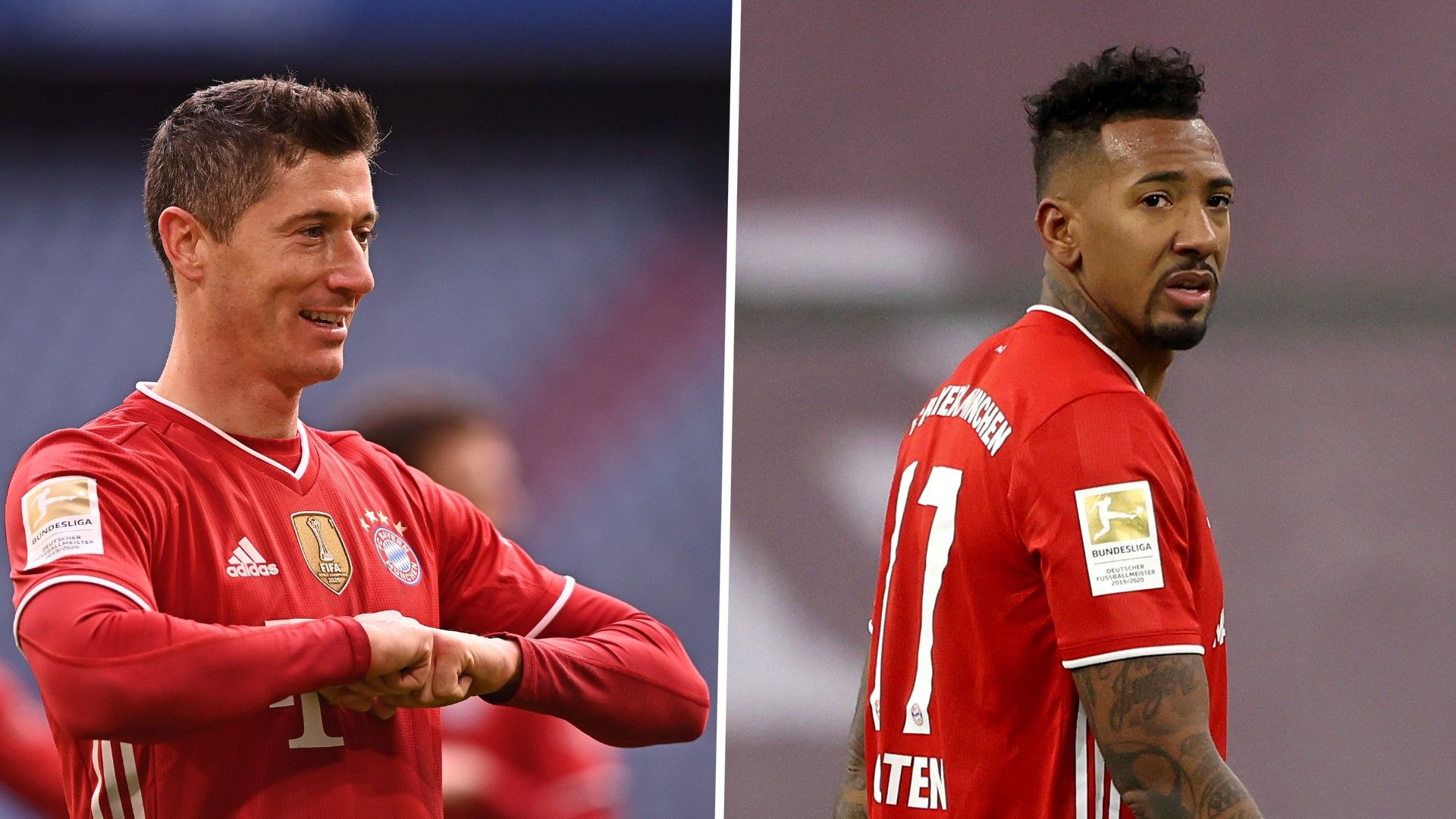 Robert Lewandowski Jerome Boateng FC Bayern VfB Stuttgart GFX