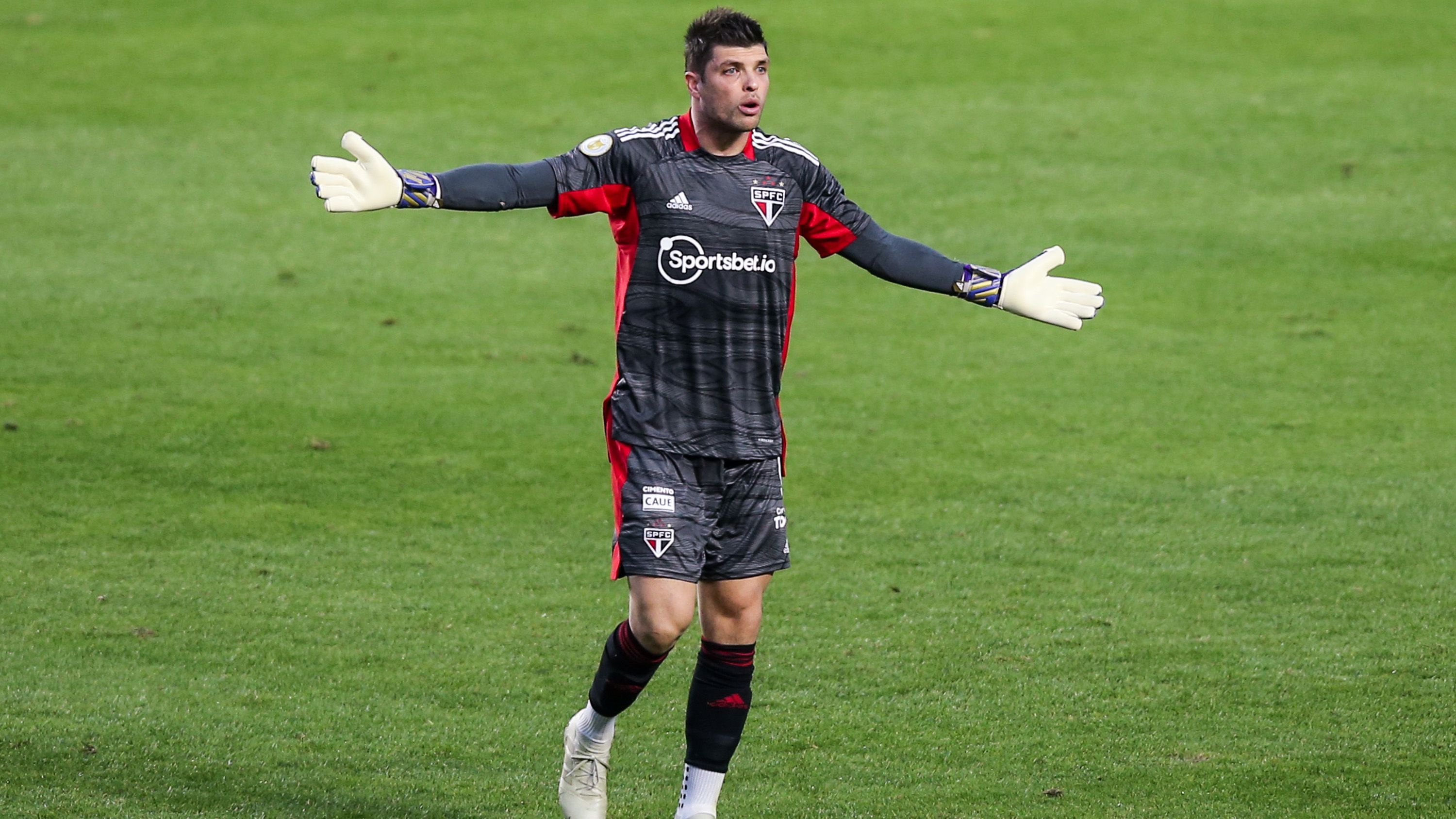 Tiago Volpi em São Paulo x Fortaleza