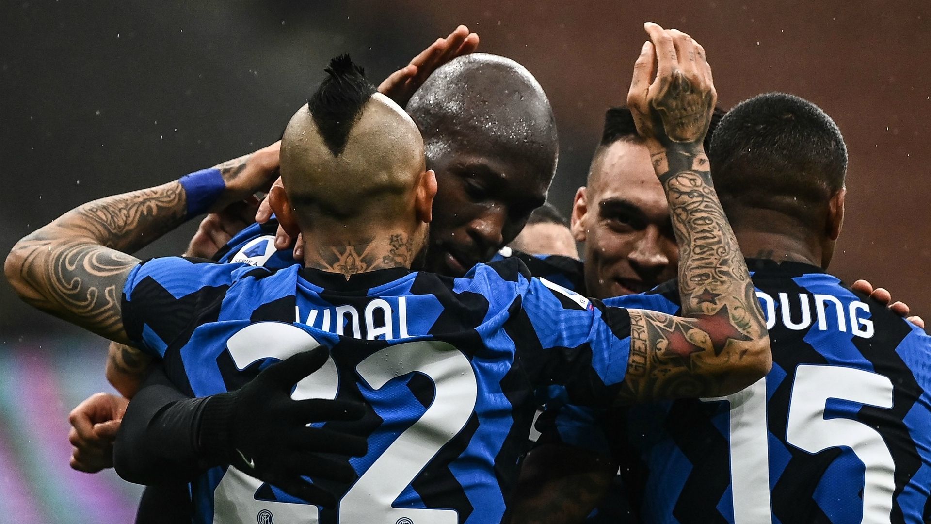 Lukaku, Arturo Vidal, Lautaro Martínez Inter Spezia 20122020