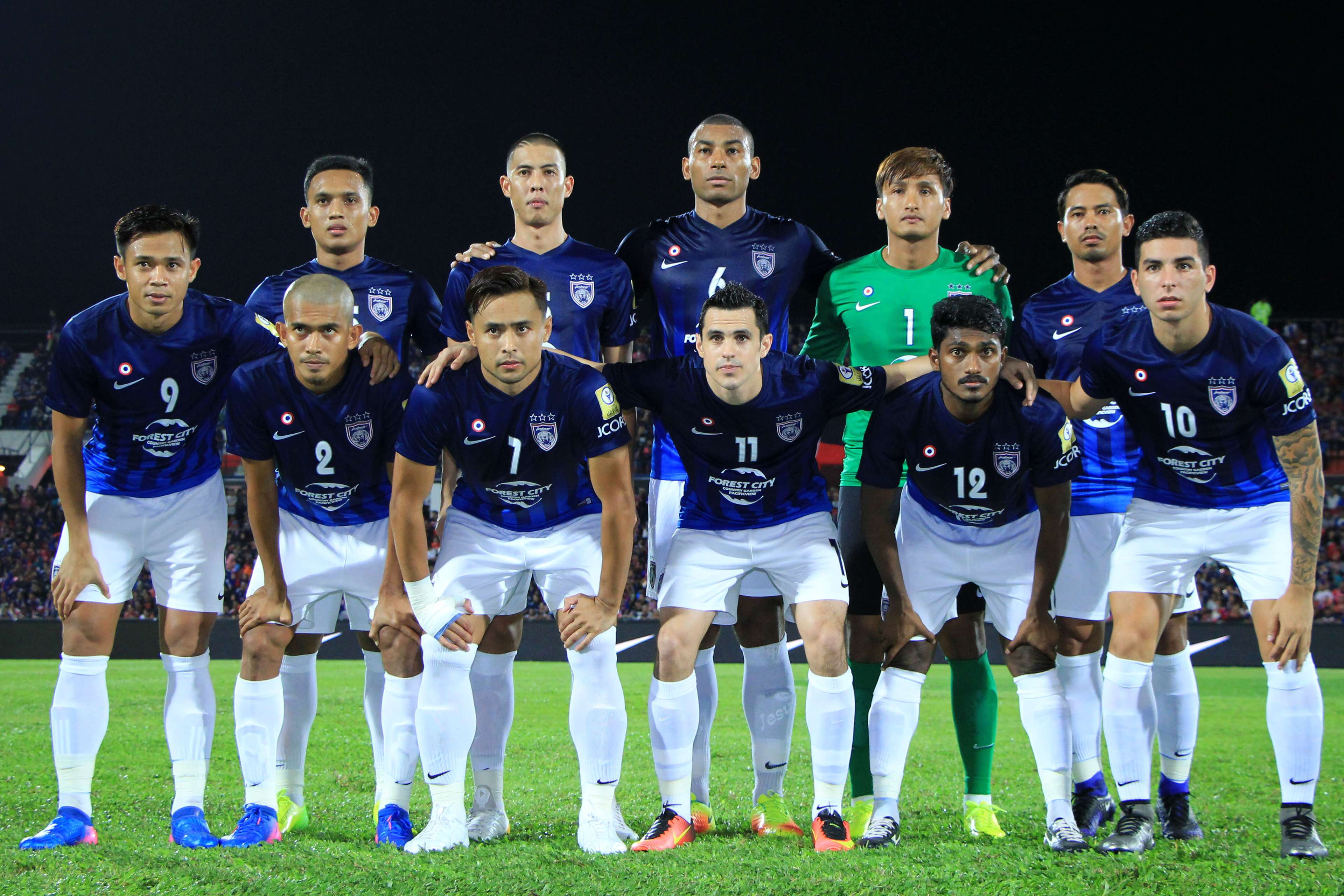 Johor Darul Ta'zim first eleven against Kedah 20/1/2017