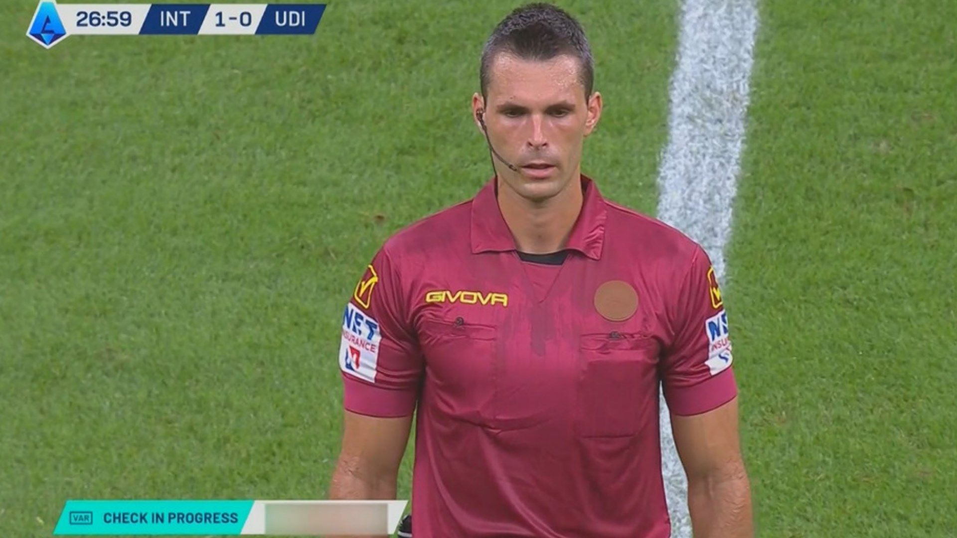 Arbitro Marchetti Inter Udinese