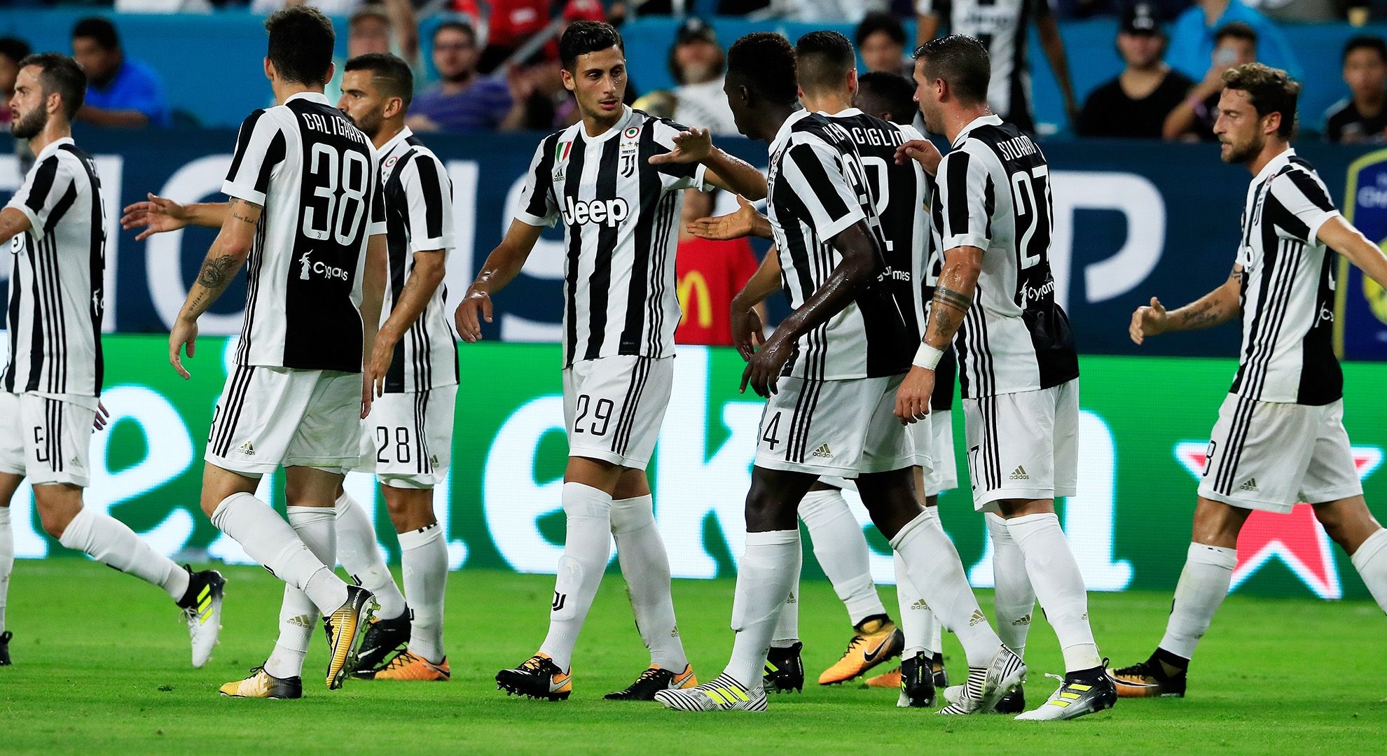 Juventus celebrating