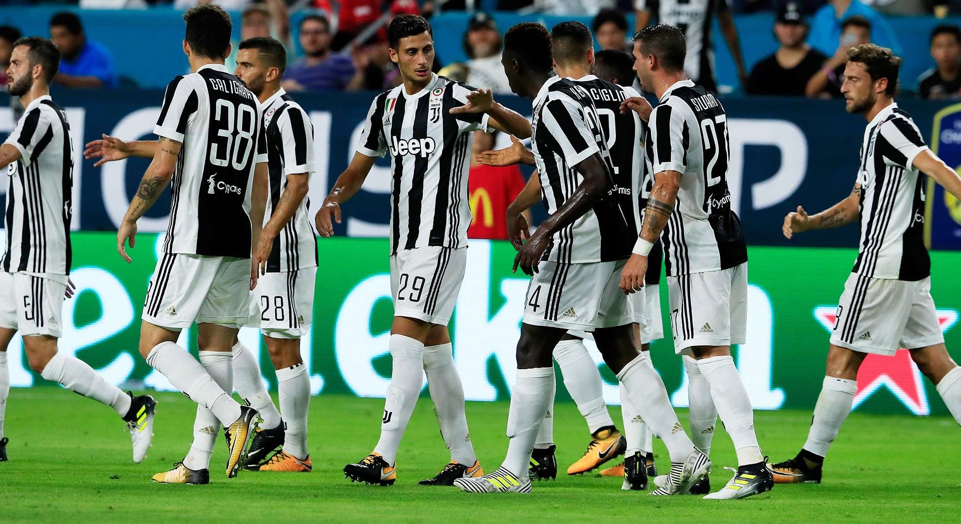 Juventus celebrating