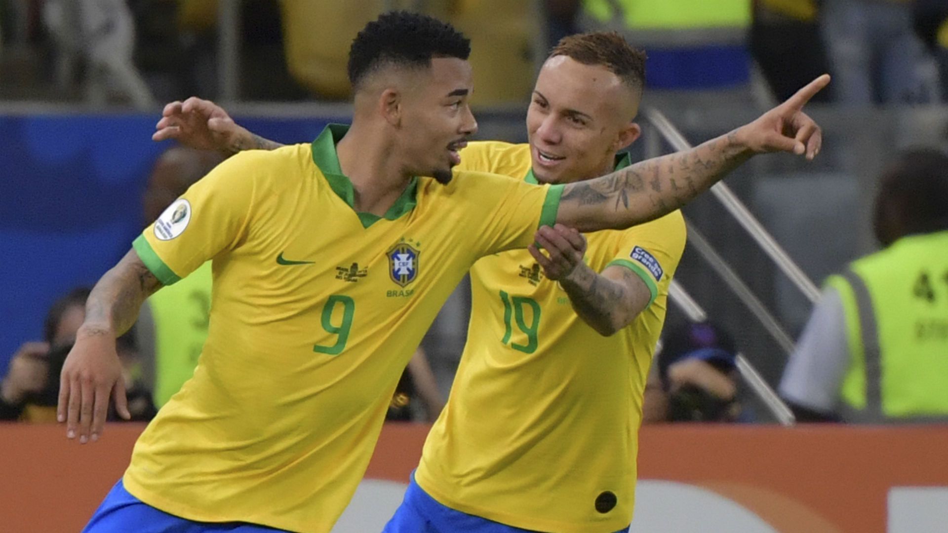 Gabriel Jesus Everton Brazil Peru Copa America 2019