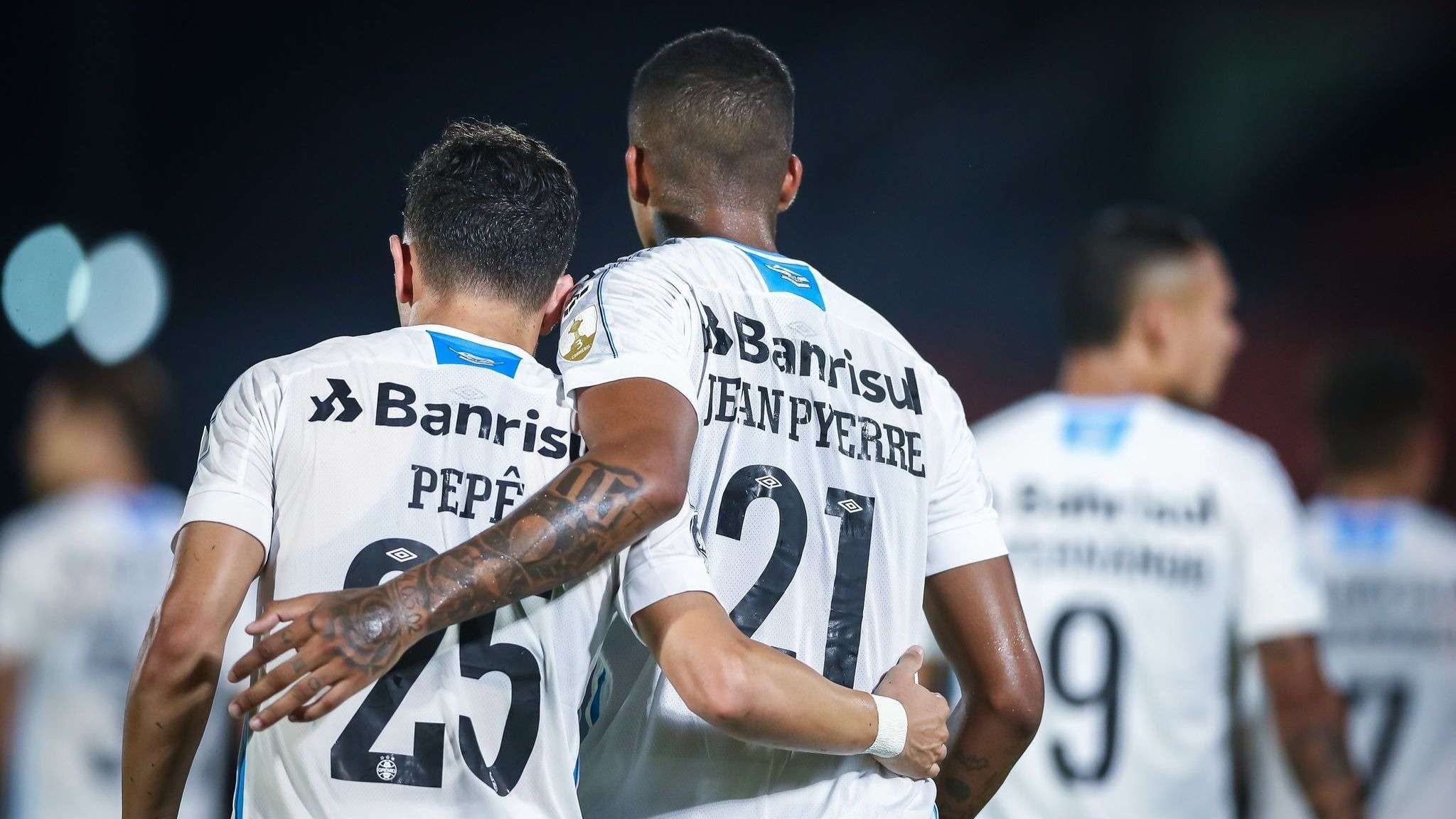 Pepê, Jean Pyerre Guaraní 0 x 2 Grêmio Libertadores 2020