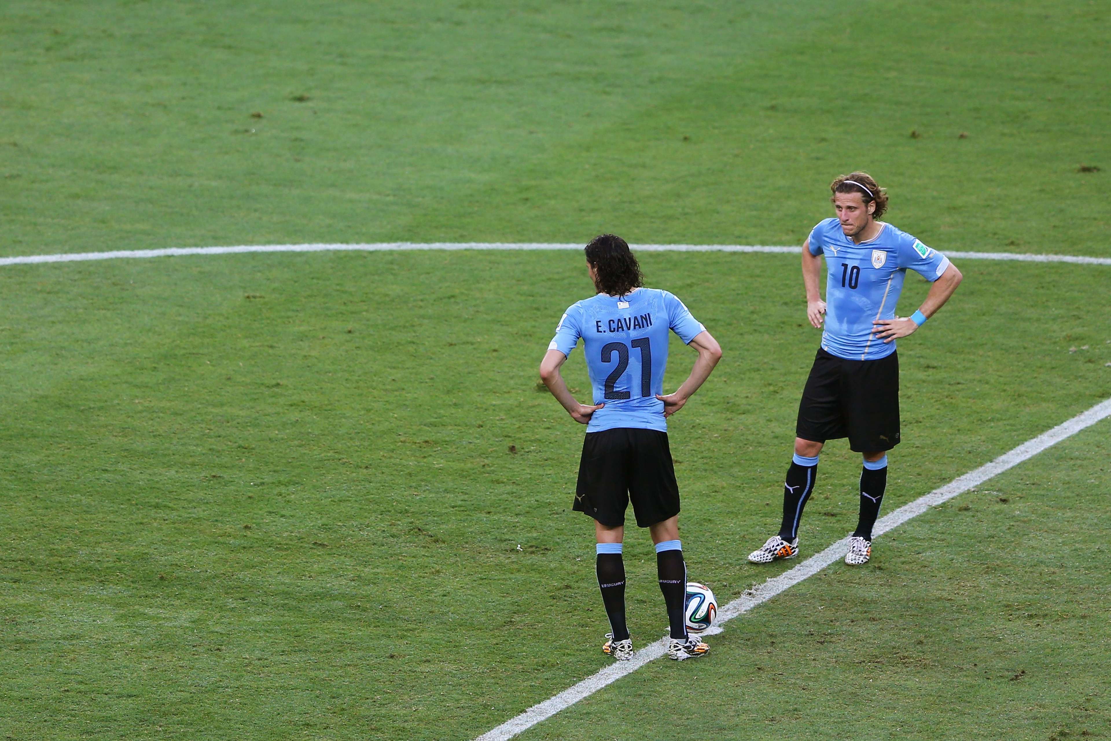 Edinson Cavani Diego Forlan Uruguay