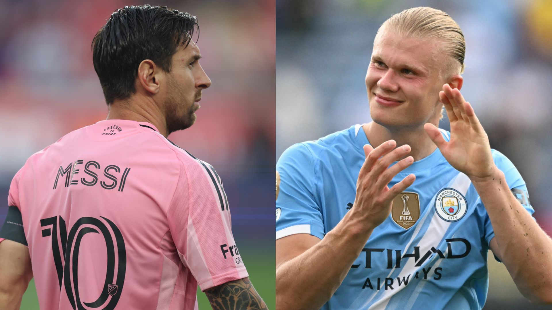 Lionel Messi Erling Haaland 2025