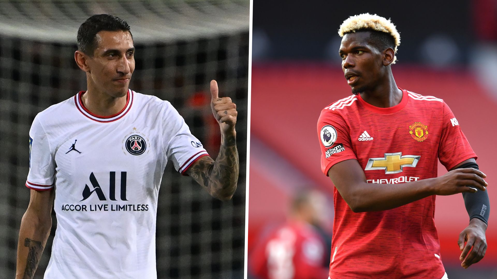 Angel Di Maria Paul Pogba GFX