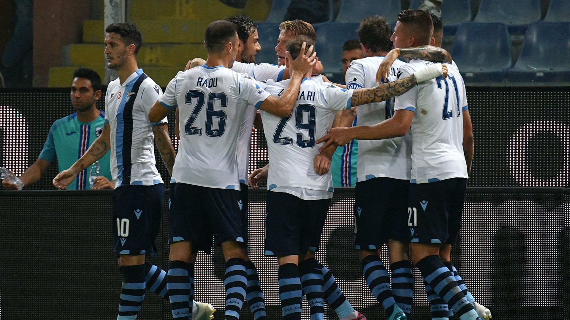 celebration Sampdoria Lazio Serie a