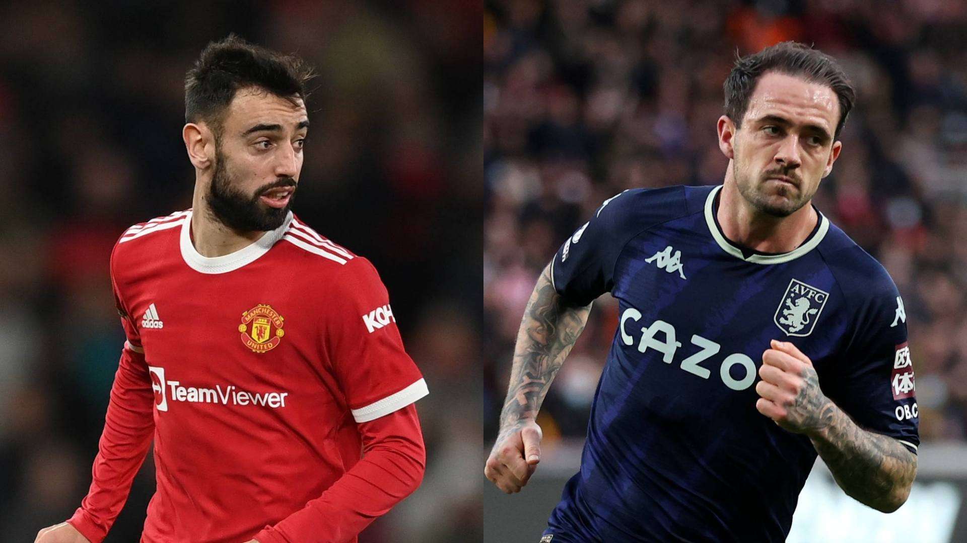 Bruno Fernandes Manchester United Danny Ings Aston Villa
