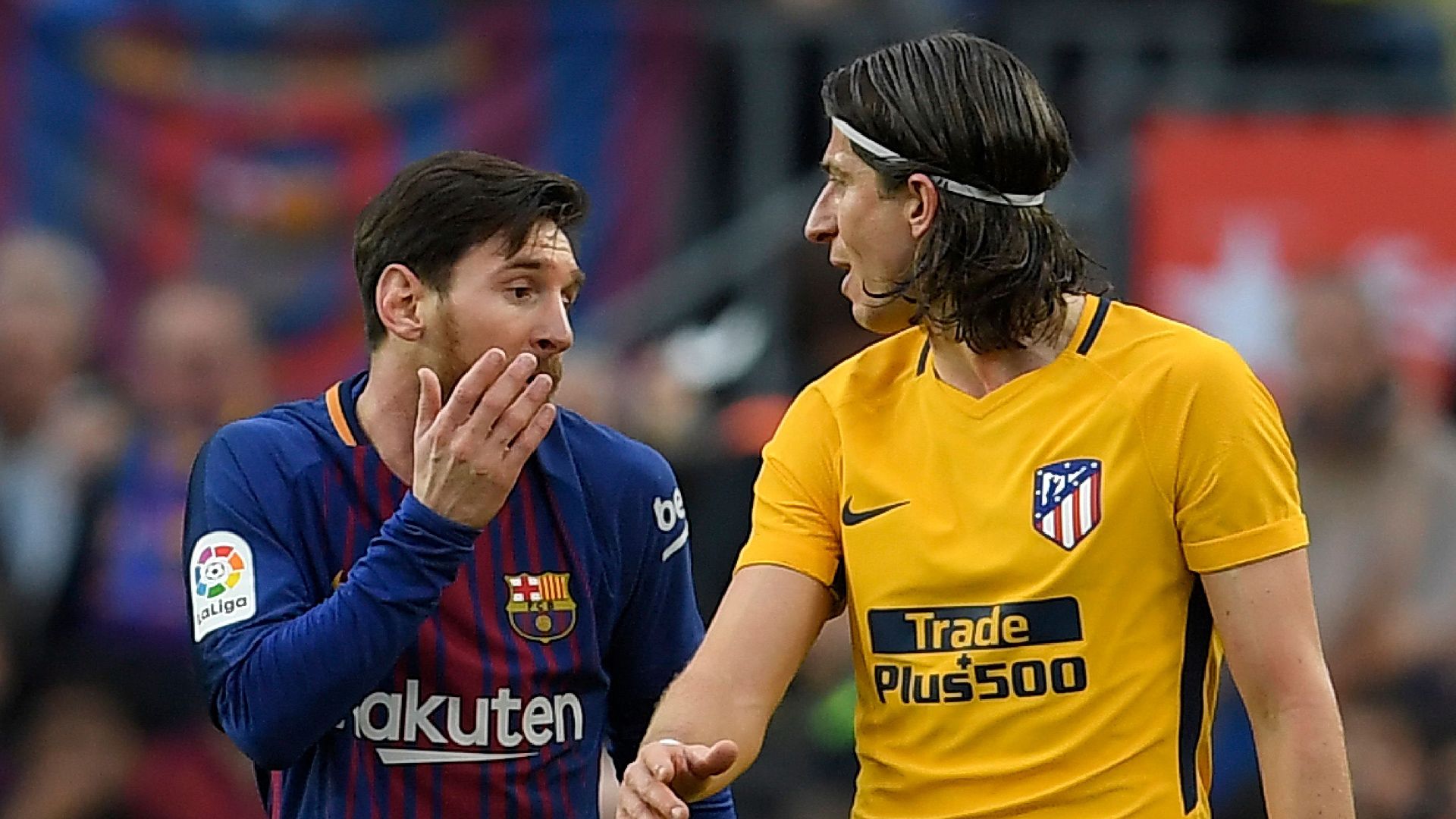 Filipe Luis Lionel Messi FC Barcelona Atletico Madrid