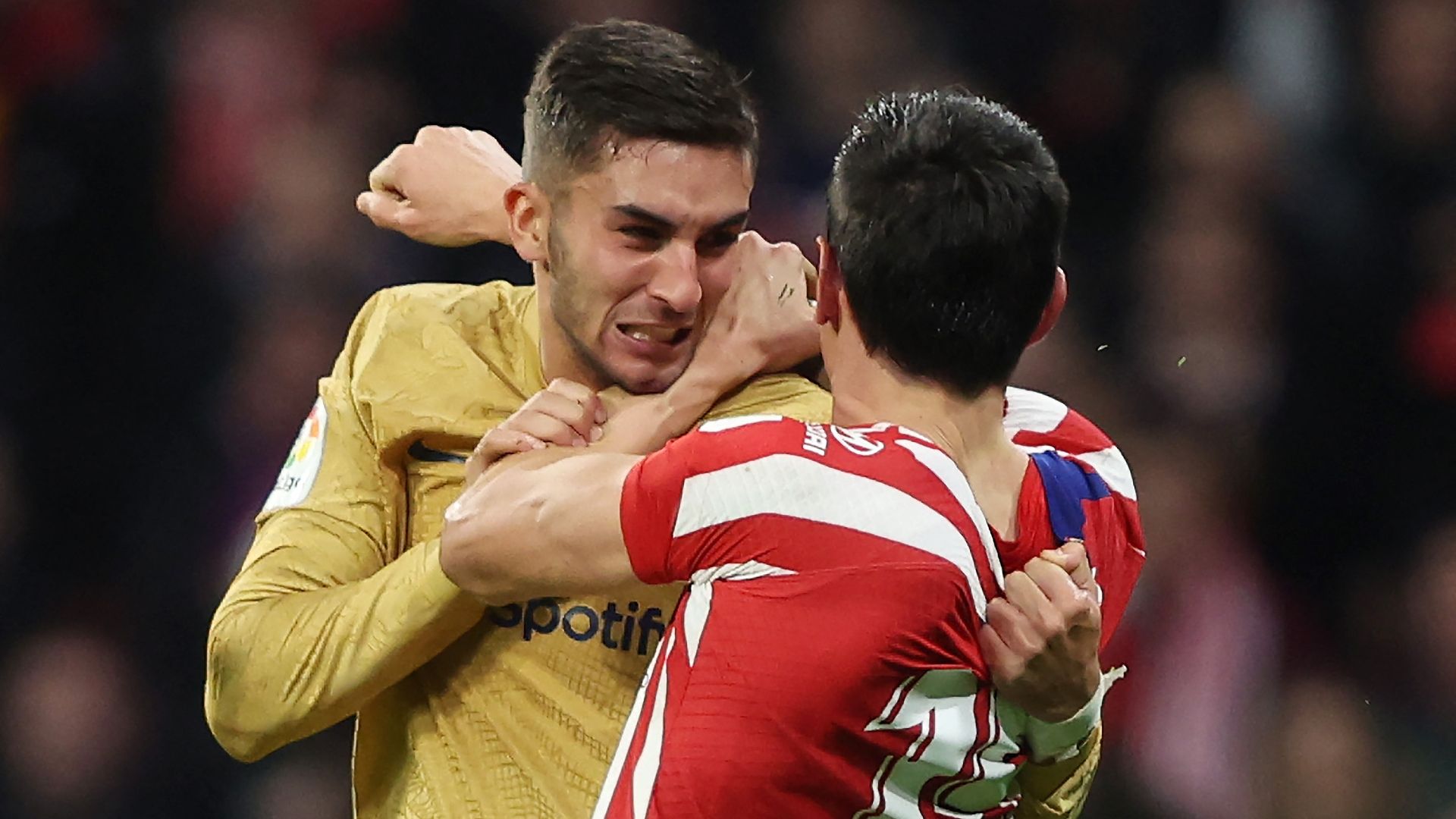 Ferran Torres Stefan Savic Atletico Madrid Barcelona 2022-23