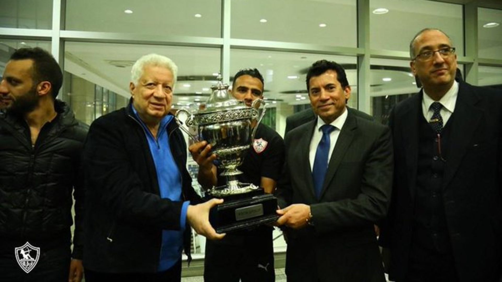 مرتضى منصور - أشرف صبحي - كأس السوبر الإفريقي