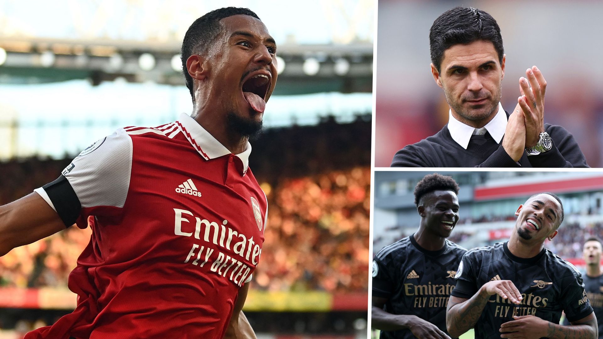 Saliba Arteta Jesus Arsenal