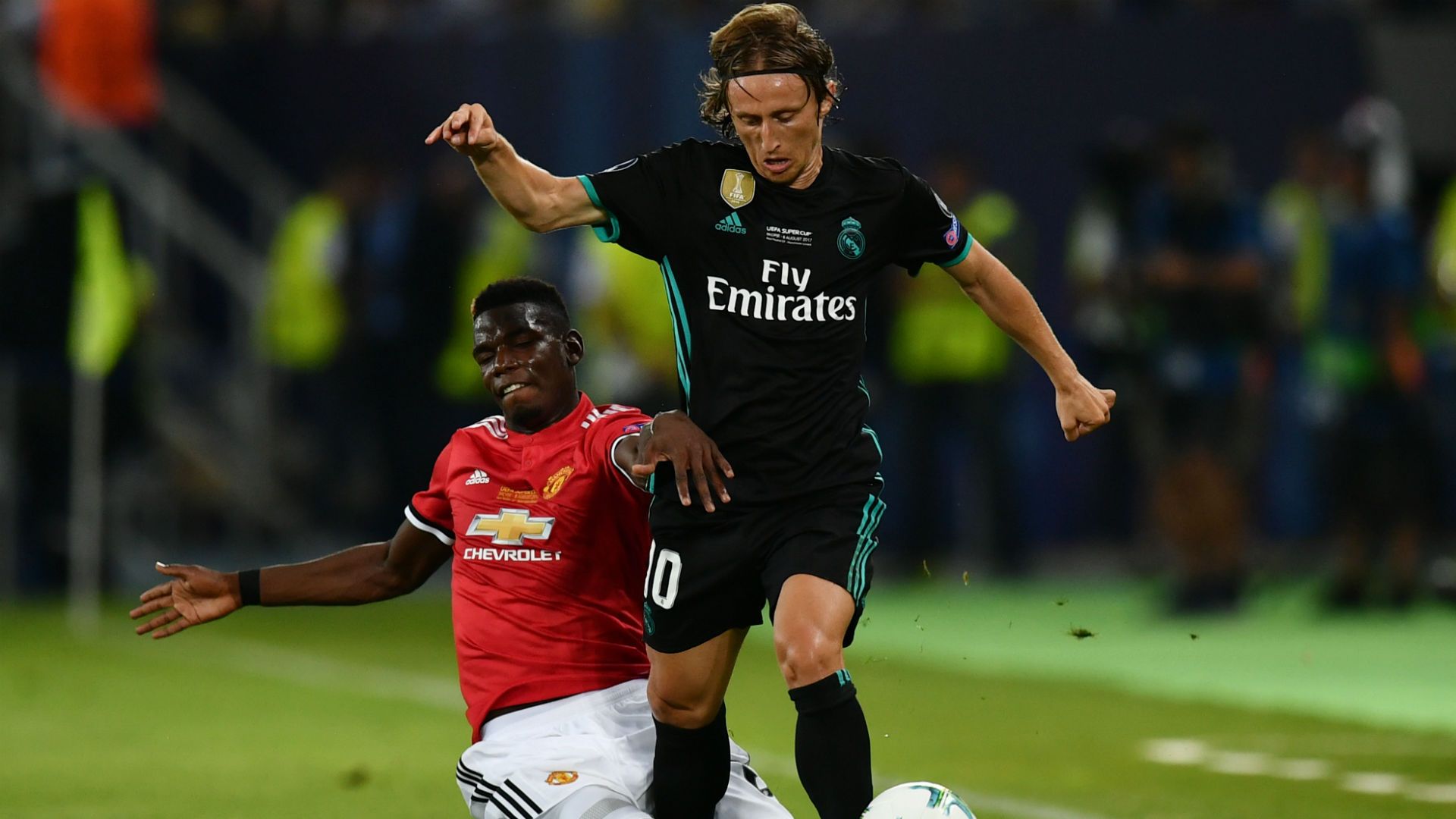 luka modric paul pogba - real manchester united - uefa supercup - 08082017