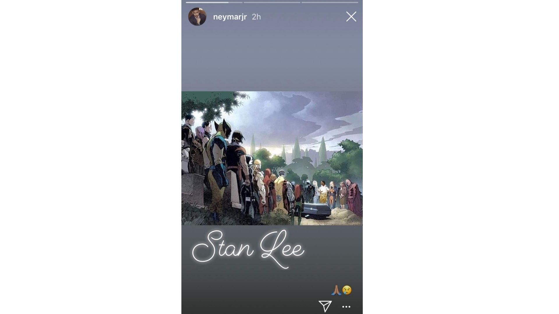 Neymar Stan Lee 13 11 2018