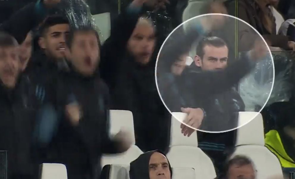 Bale celebración Juventus - Real Madrid