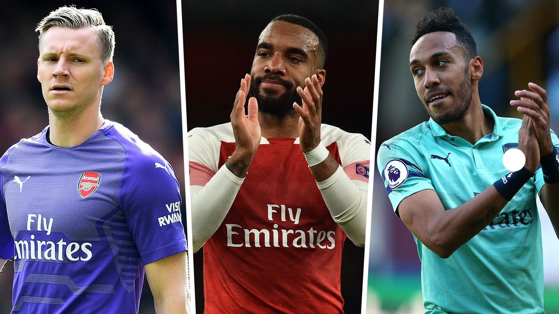 Bernd Leno Alexandre Lacazette Pierre-Emerick Aubameyang Arsenal