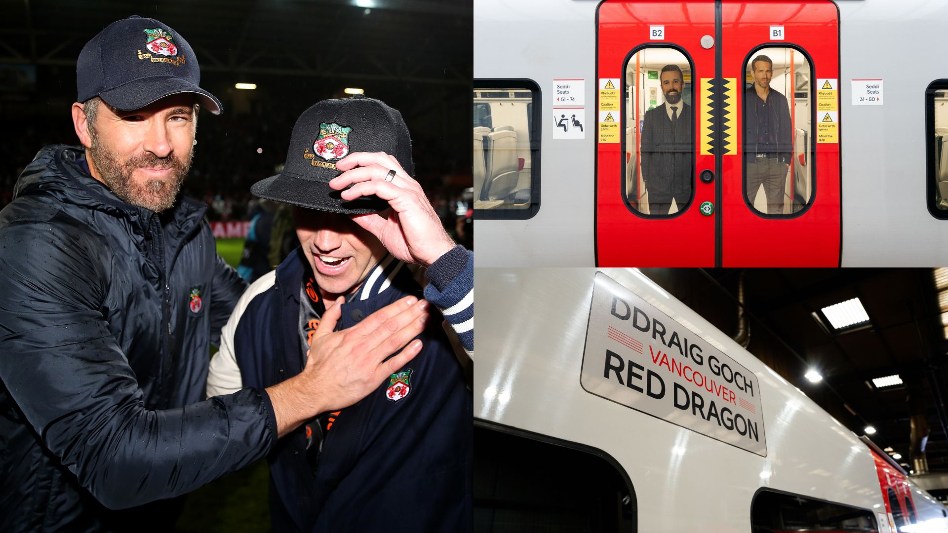 Ryan Reynolds Rob McElhenney trains