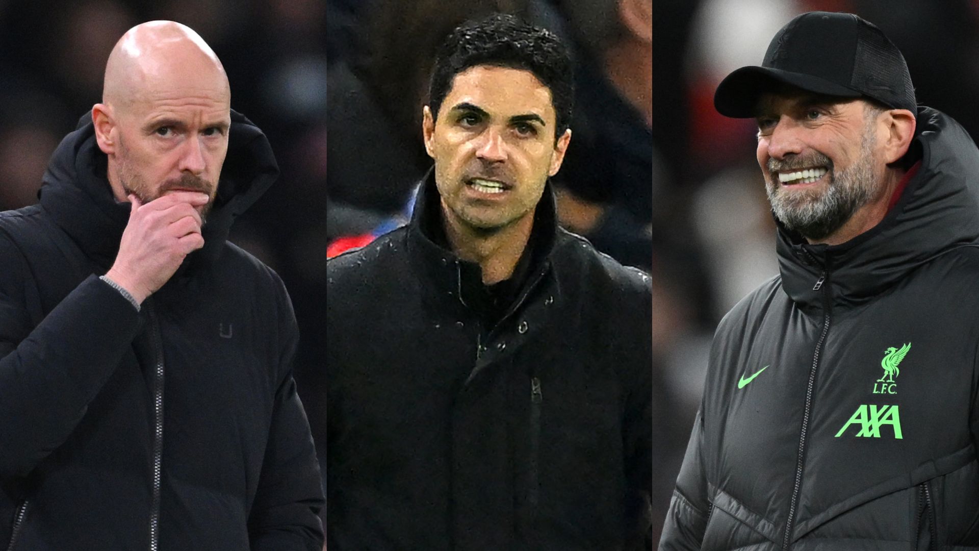 Klopp Ten Hag Arteta