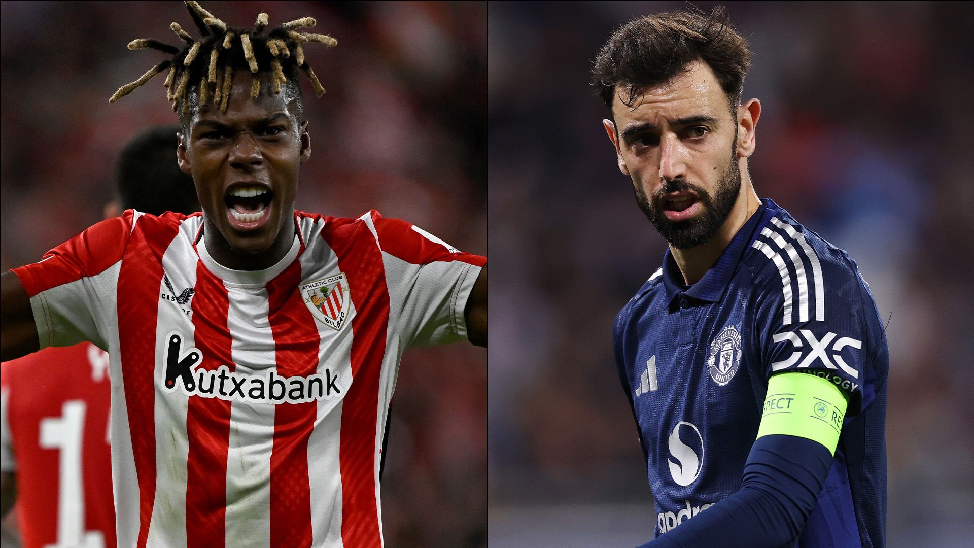 Nico Williams Athletic Bilbao Bruno Fernandes Man Utd