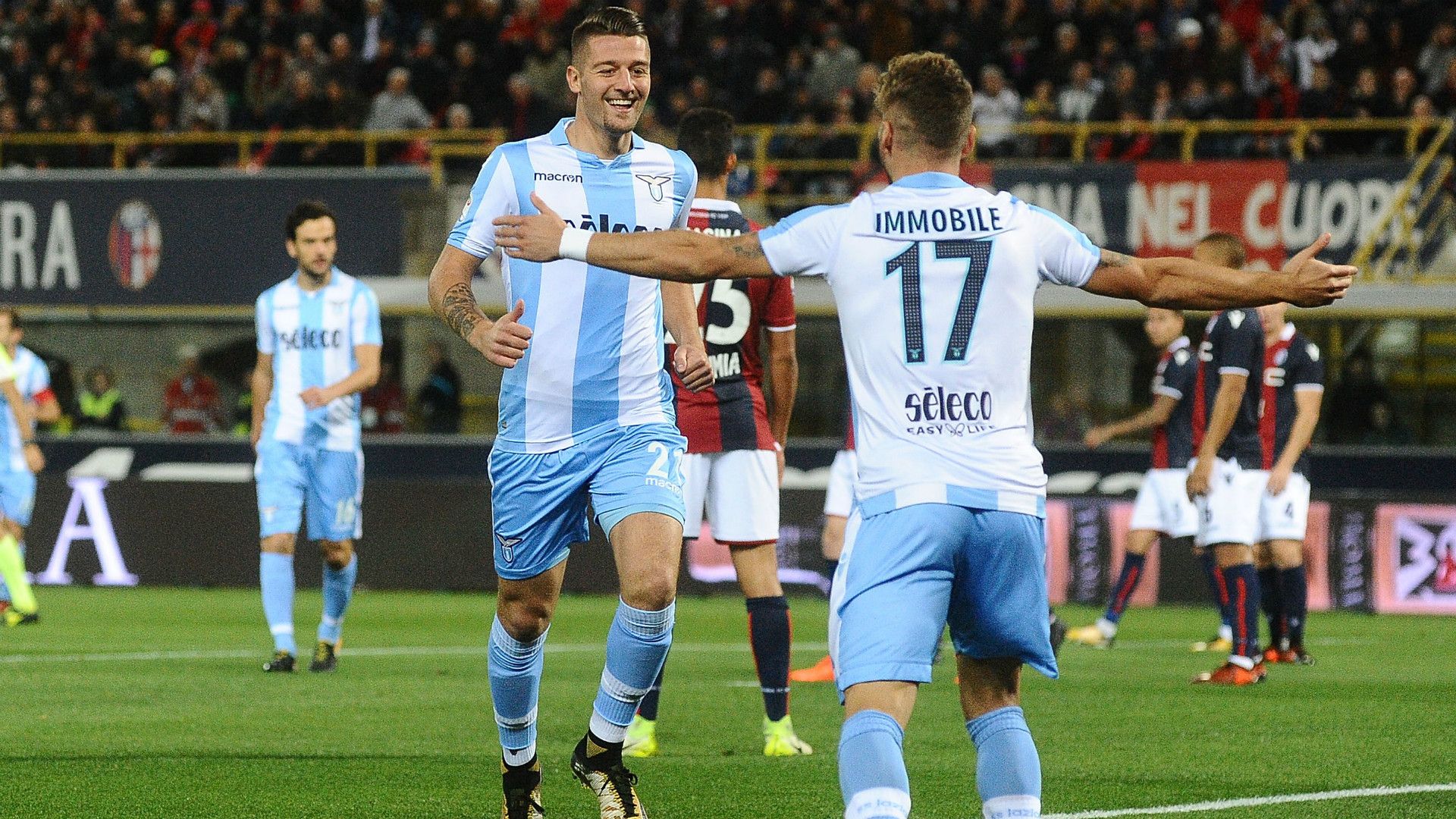 Bologna-Lazio Milinkovic-Savic Immobile