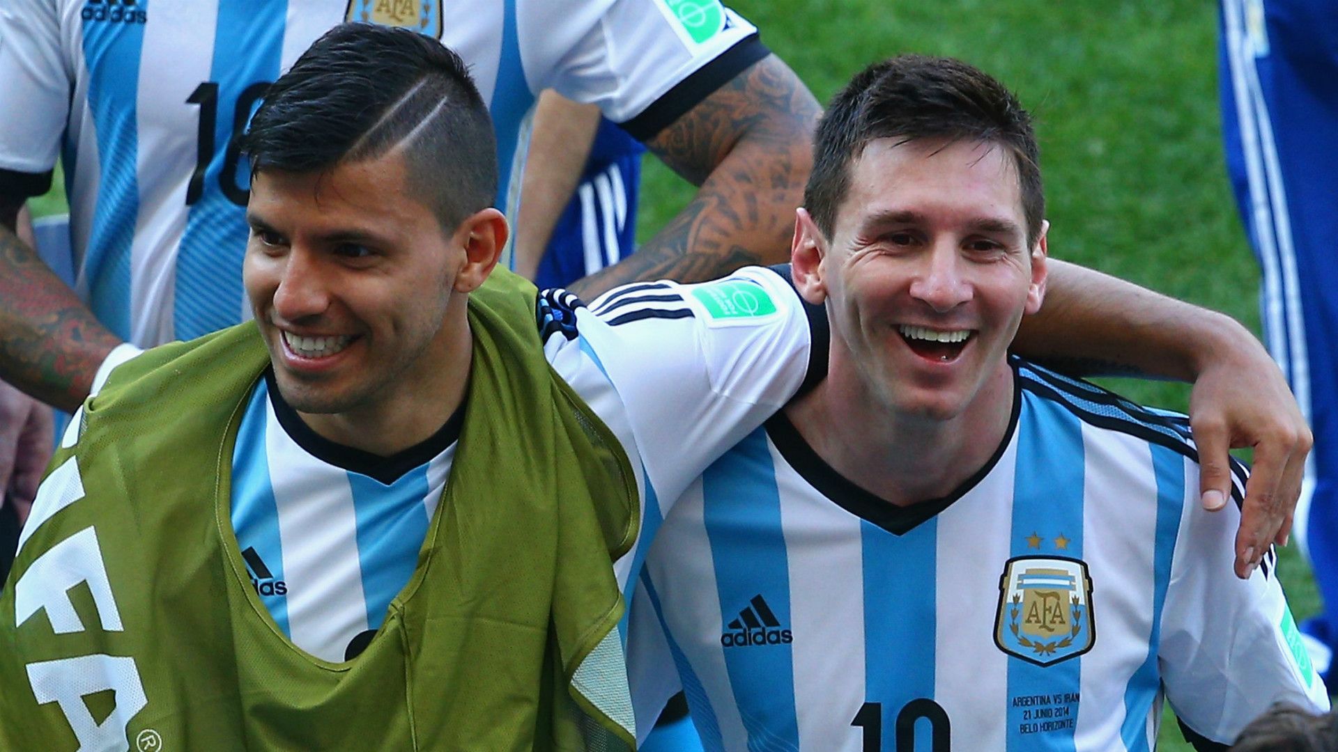 Sergio Aguero Lionel Messi Argentina
