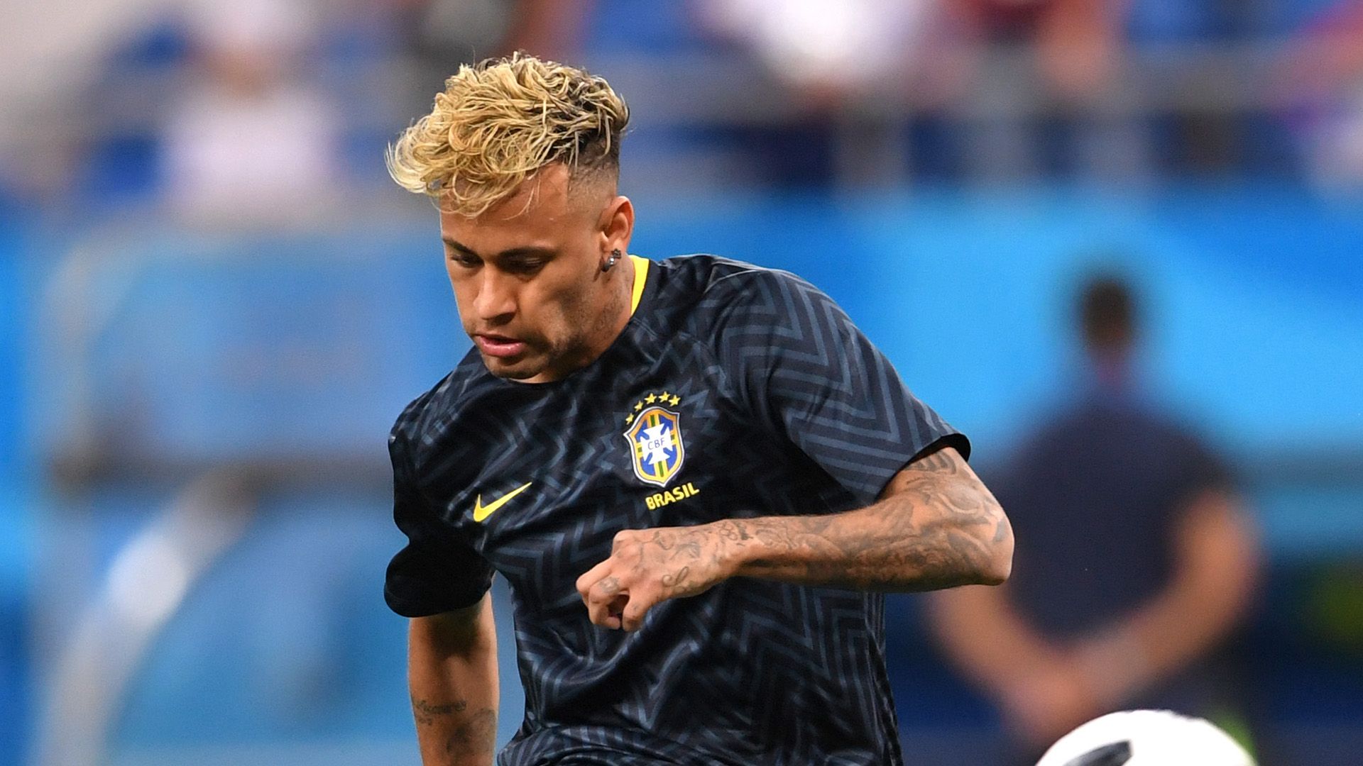 Neymar pre match Brazil Switzerland World Cup 17062018
