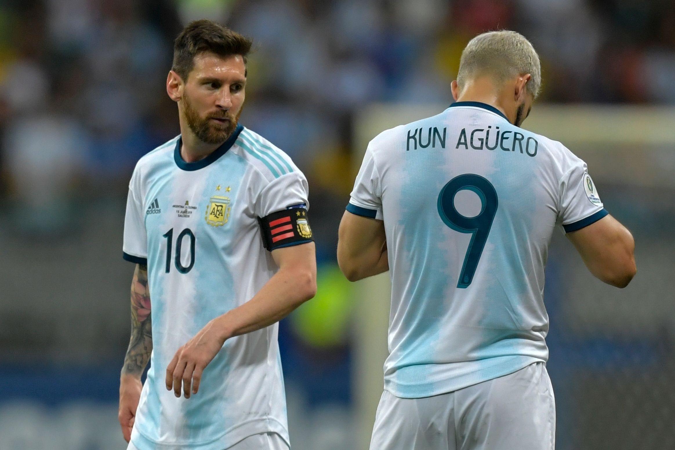 Messi Aguero Argentina Colombia Copa América