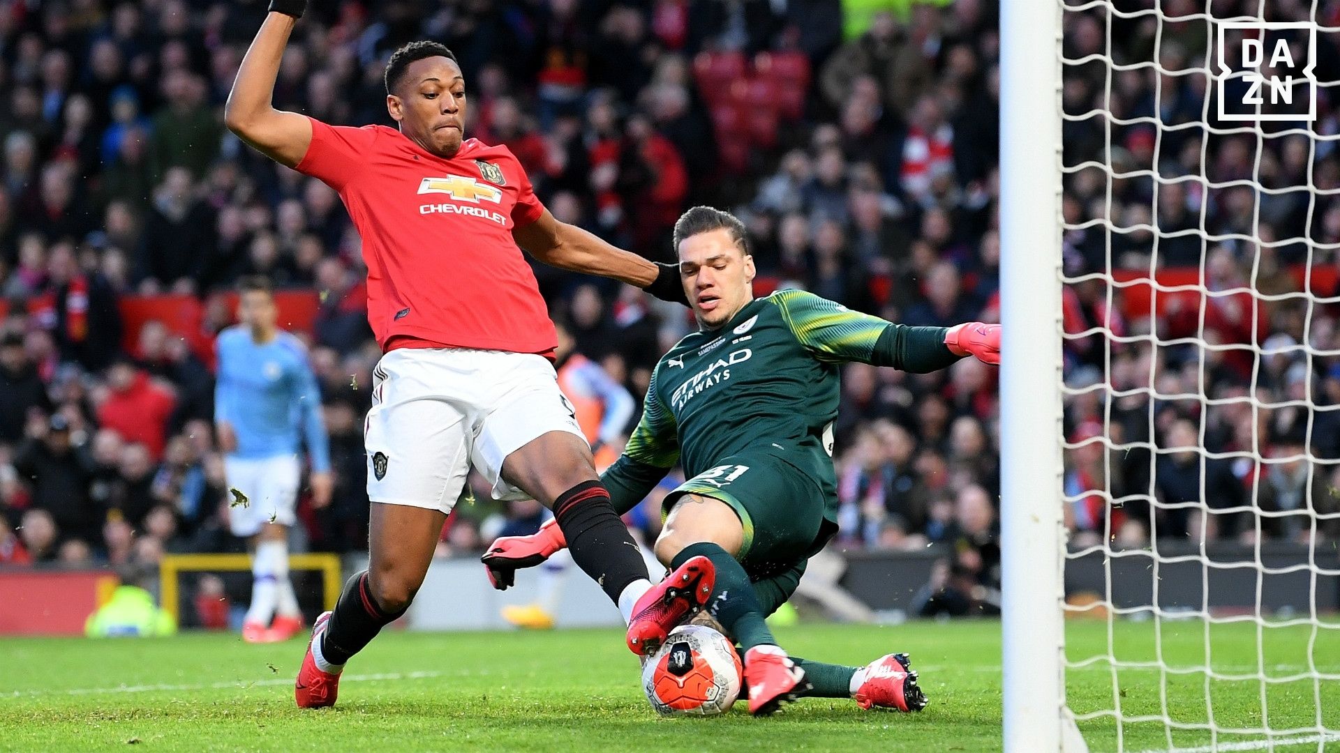 Martial y Ederson, Manchester United y Manchester City