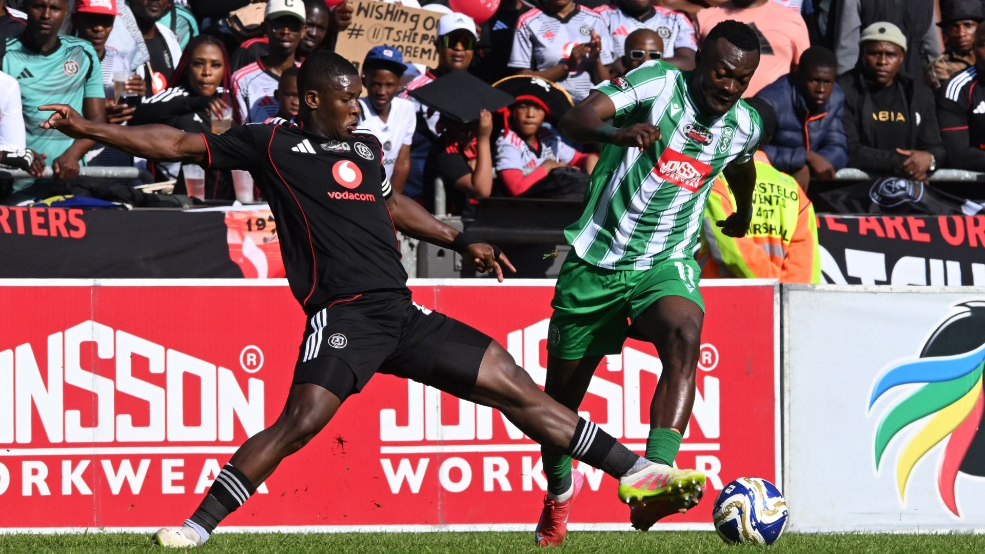Mbekezeli Mbokazi and Christian Saile, Orlando Pirates vs Siwelele