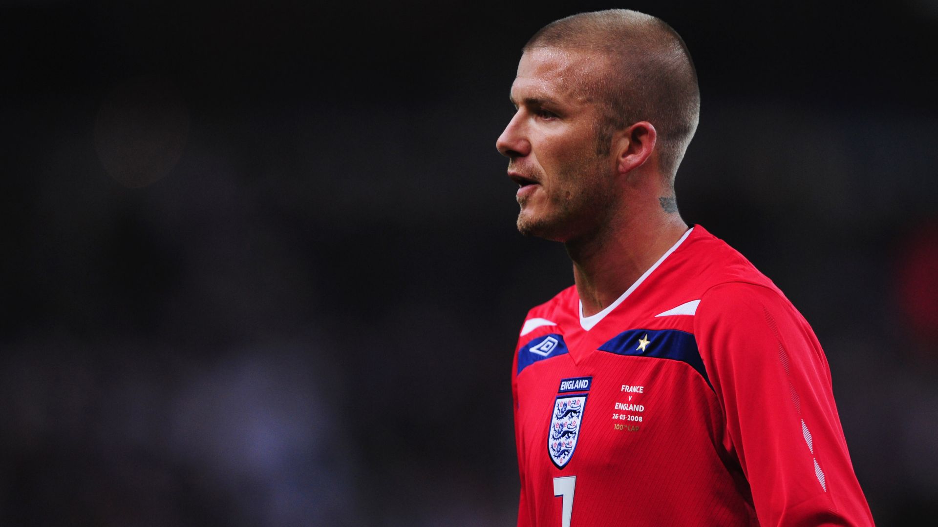 David Beckham England 100 cap