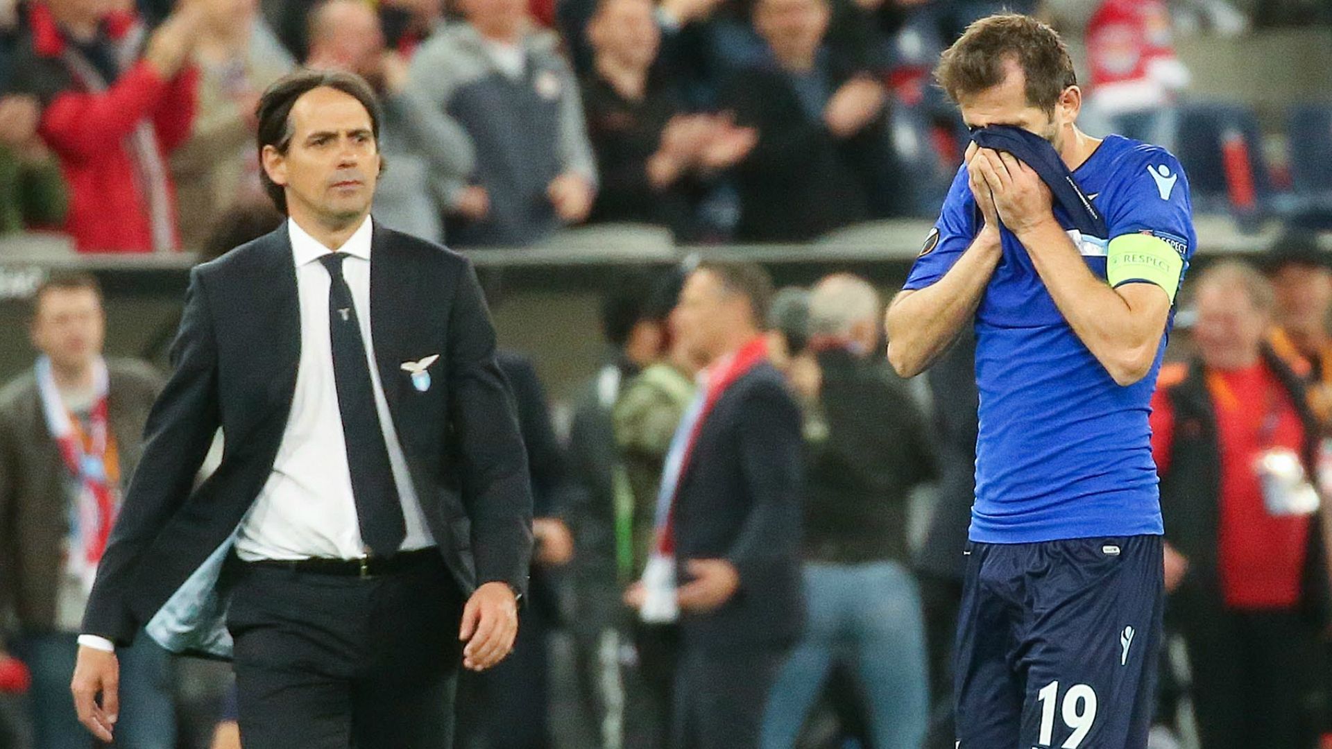 Lulic Simone Inzaghi Salzburg Lazio Europa League