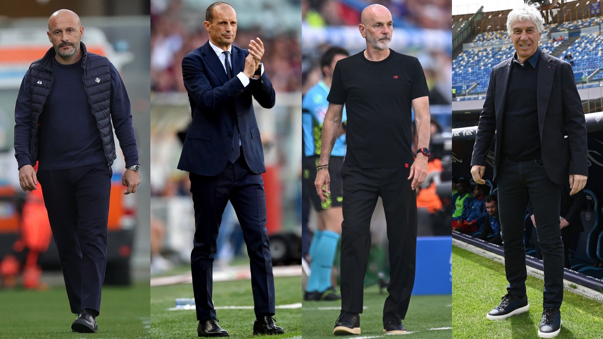 Vincenzo Italiano Massimiliano Allegri Stefano Pioli Gian Piero Gasperini