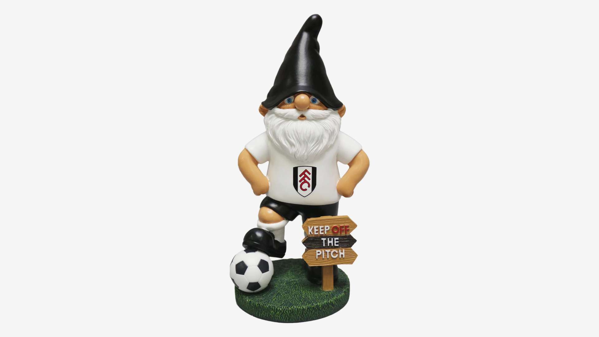 Fulham FC “Keep off the pitch” gnome