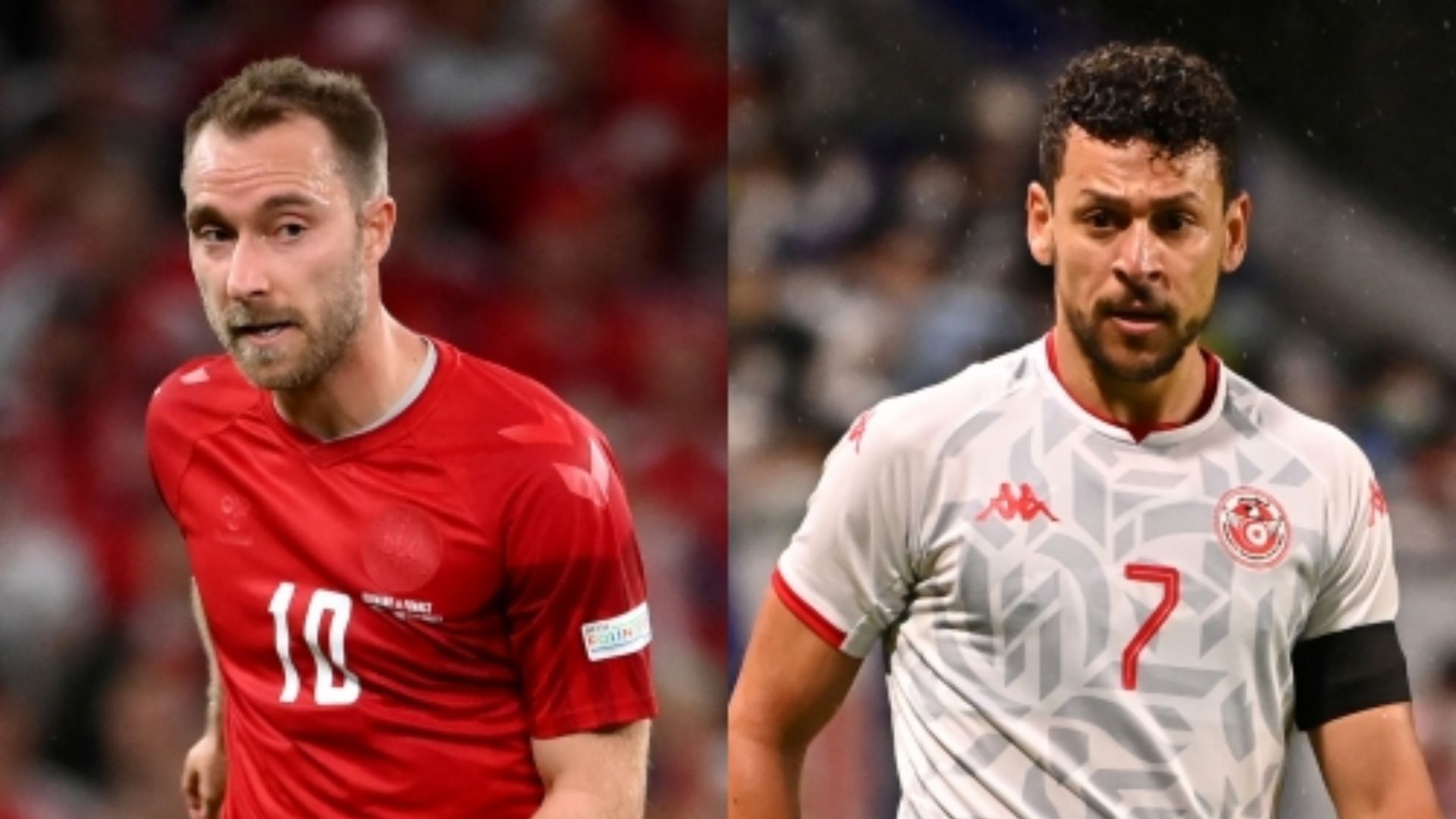Christian Eriksen Denmark Youssef Msakni Tunisia