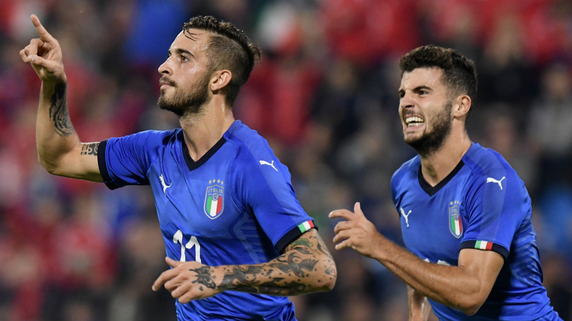 Patrik Cutrone Vittorio Parigini Italy U21