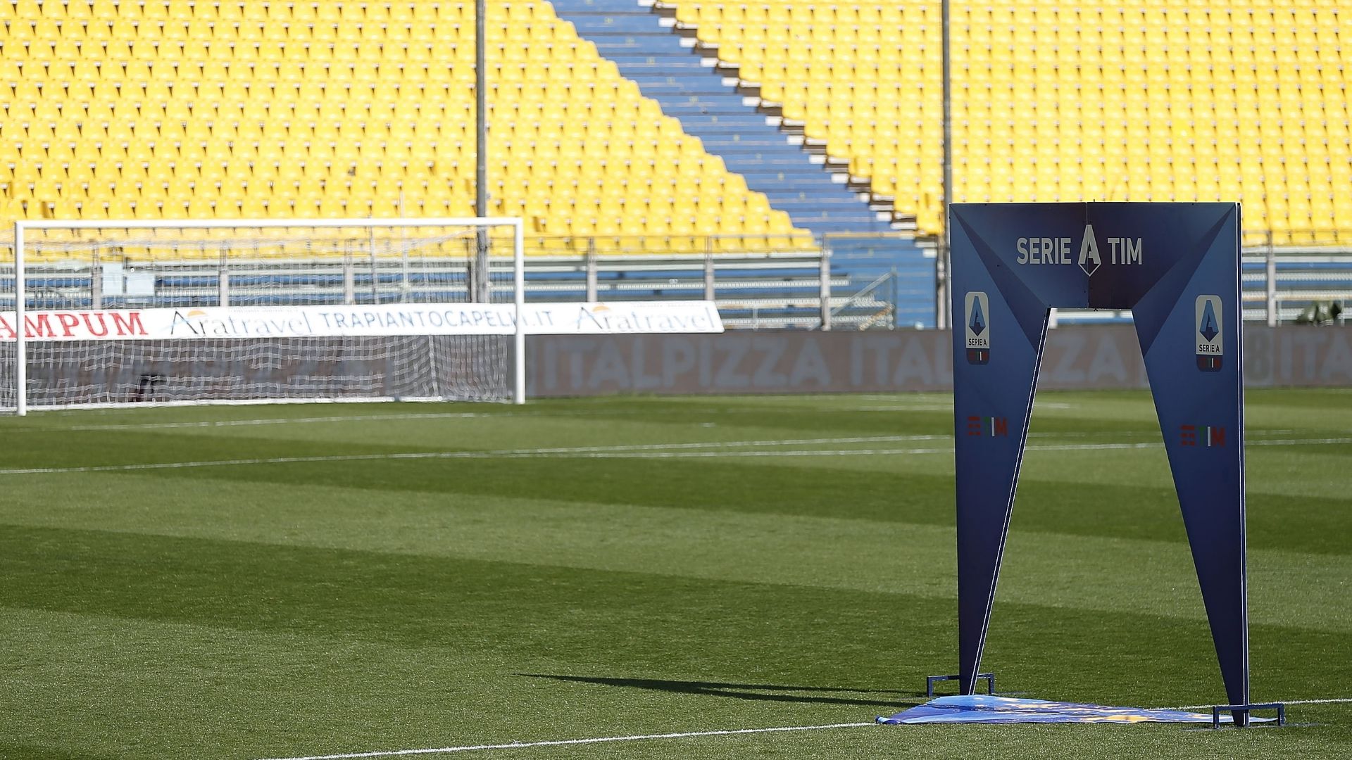 Empty Serie A stadium
