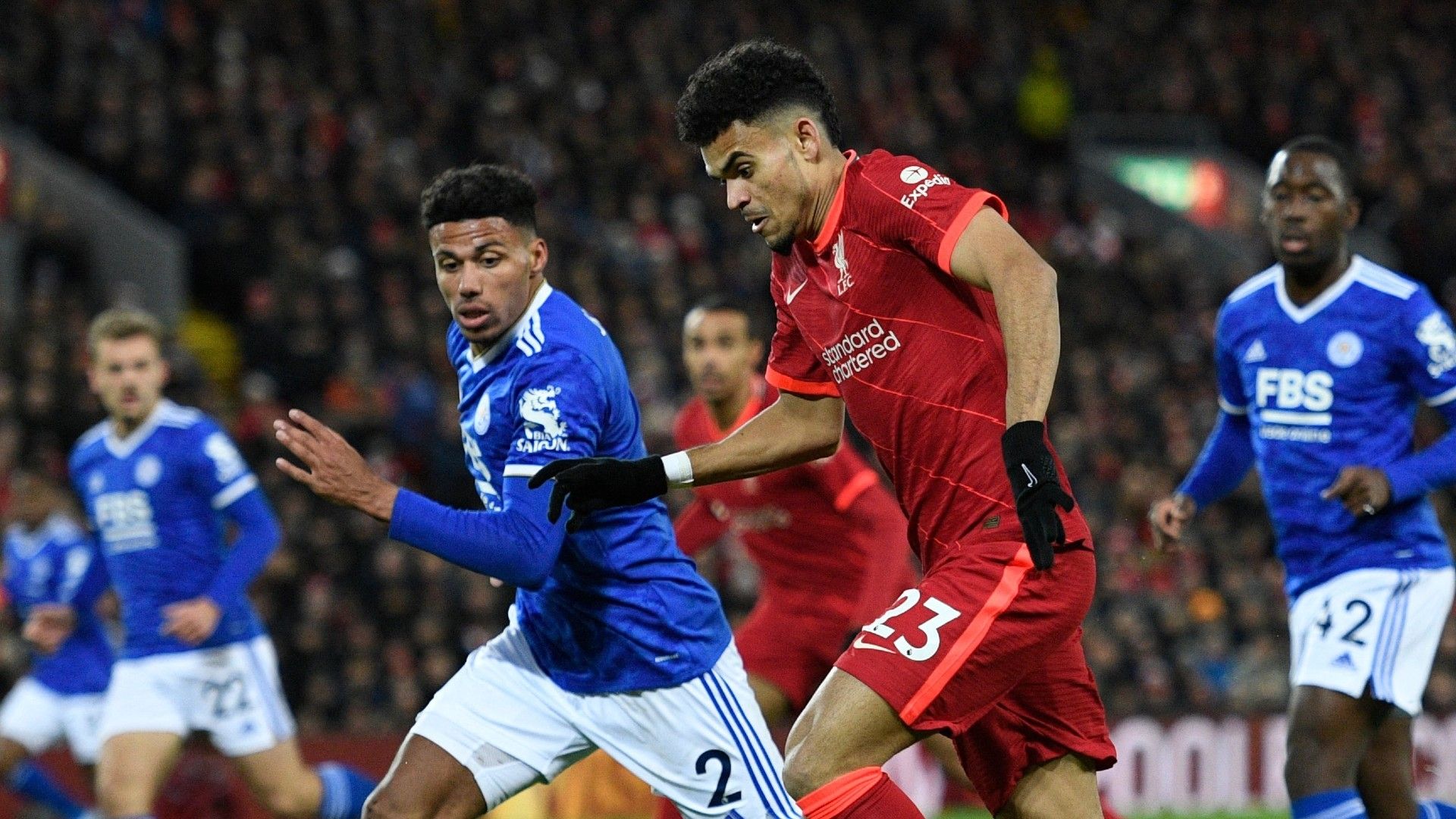 Luis Diaz Liverpool Leicester 2022