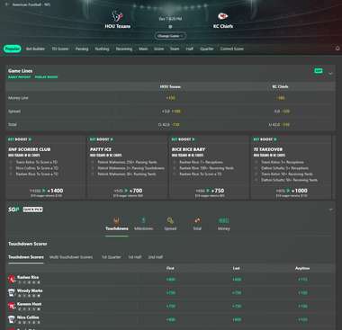 bet365 chiefs betting