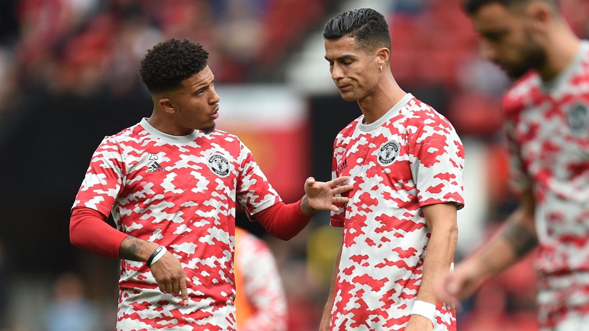 Jadon Sancho Cristiano Ronaldo Man Utd 2021-22