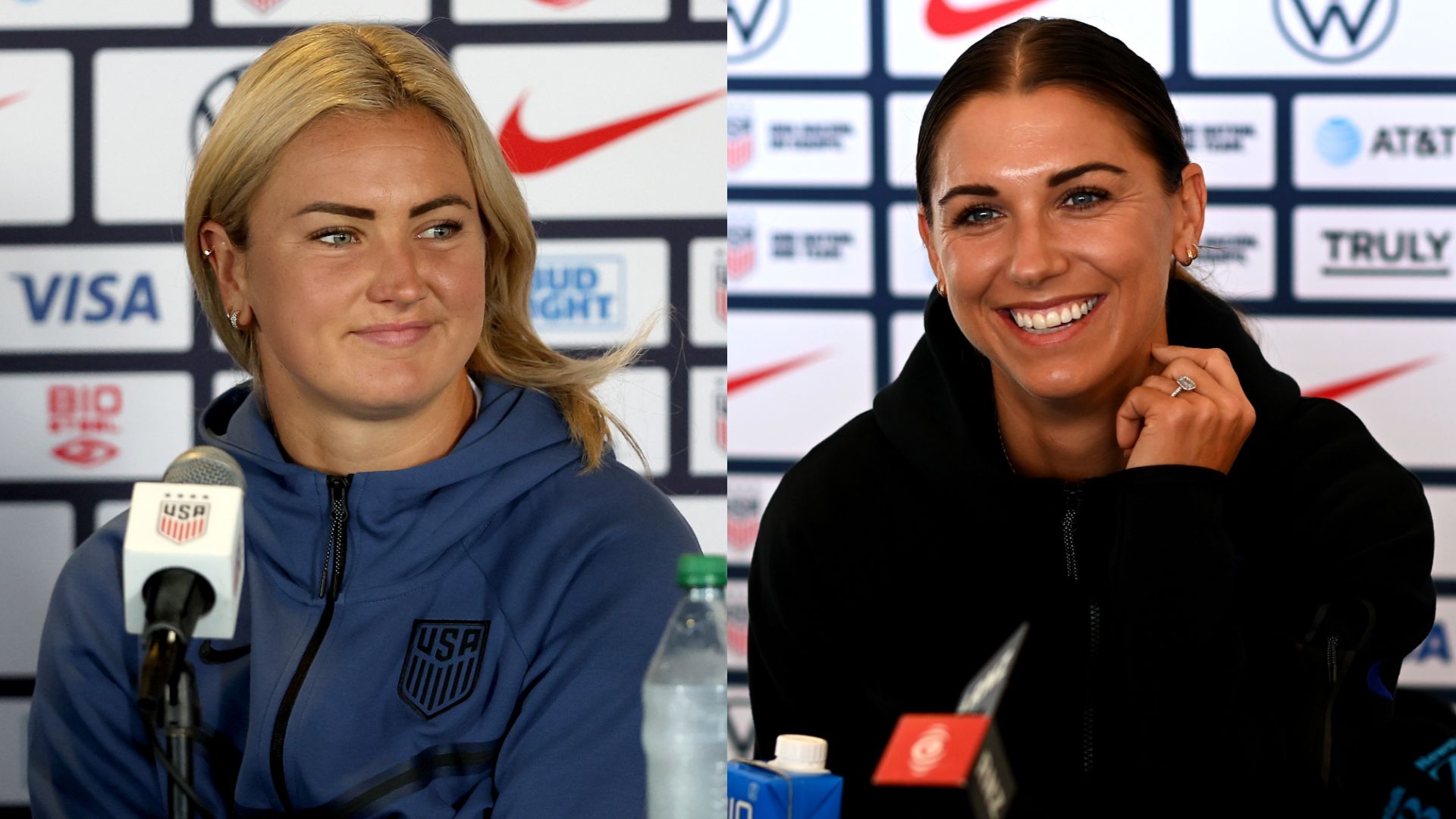 Lindsey Horan Alex Morgan USWNT