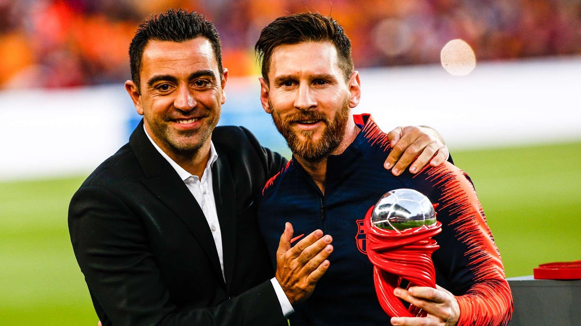 Xavi Lionel Messi Barcelona