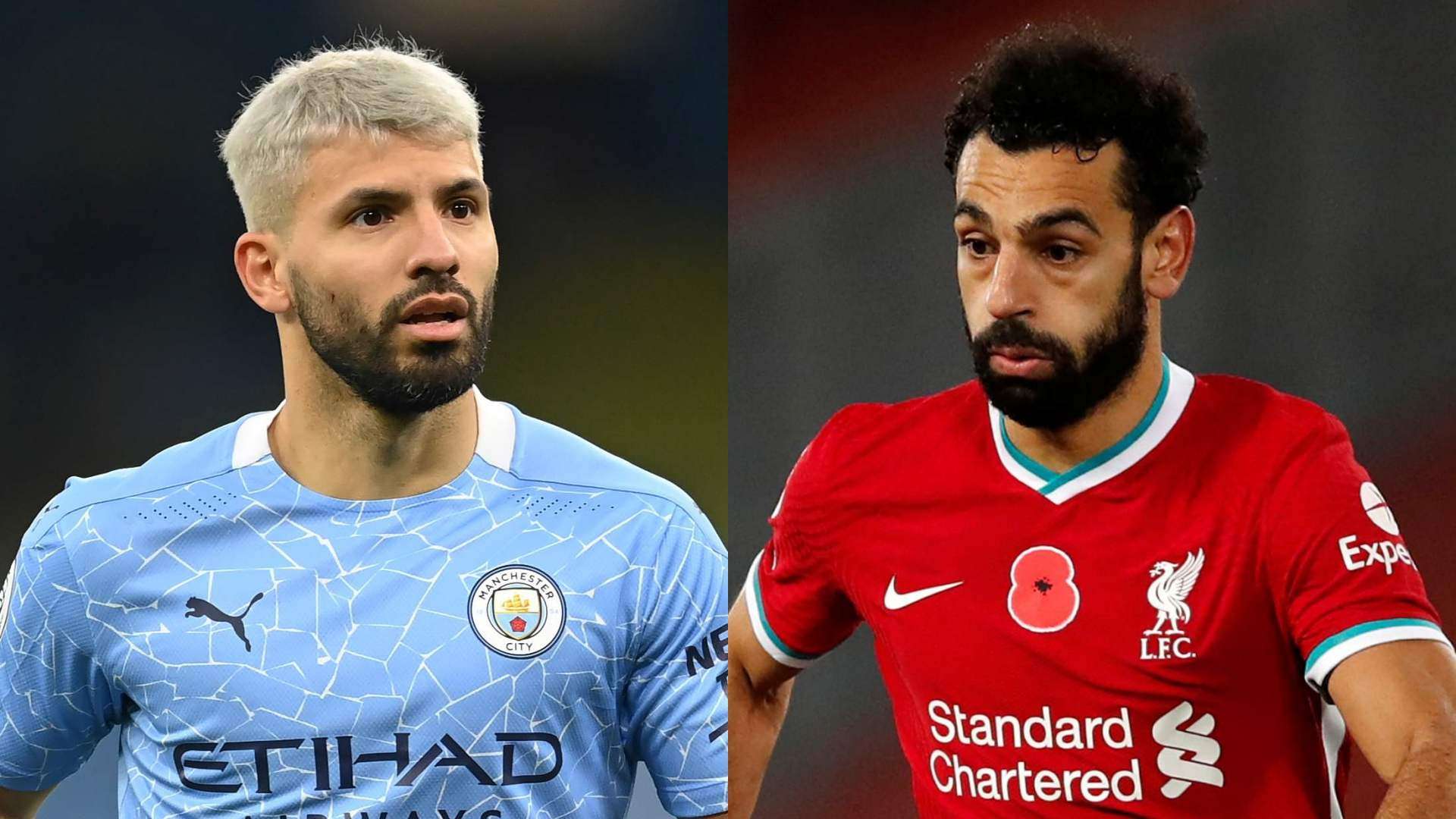 Sergio Aguero Manchester City Mohamed Salah Liverpool 2020-21