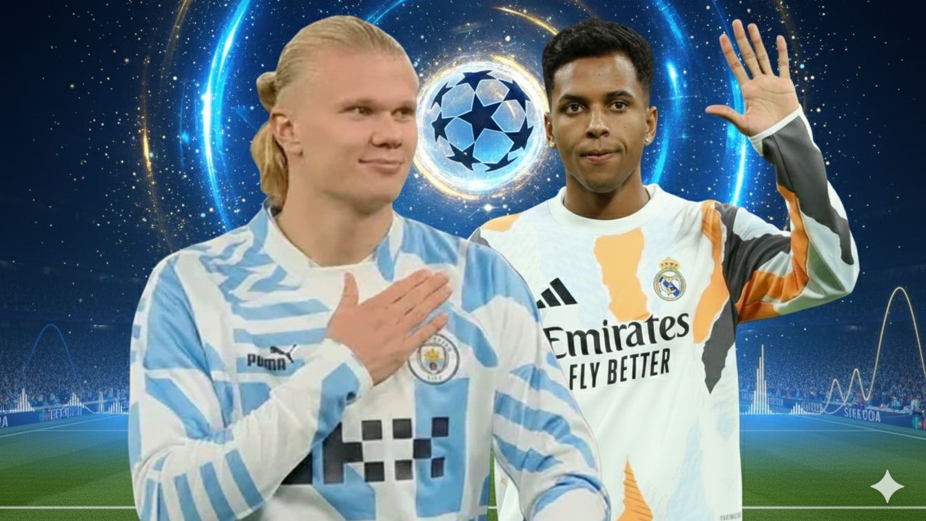 Erling Haaland Man City Rodrygo Real Madrid GFX GOAL ONLY