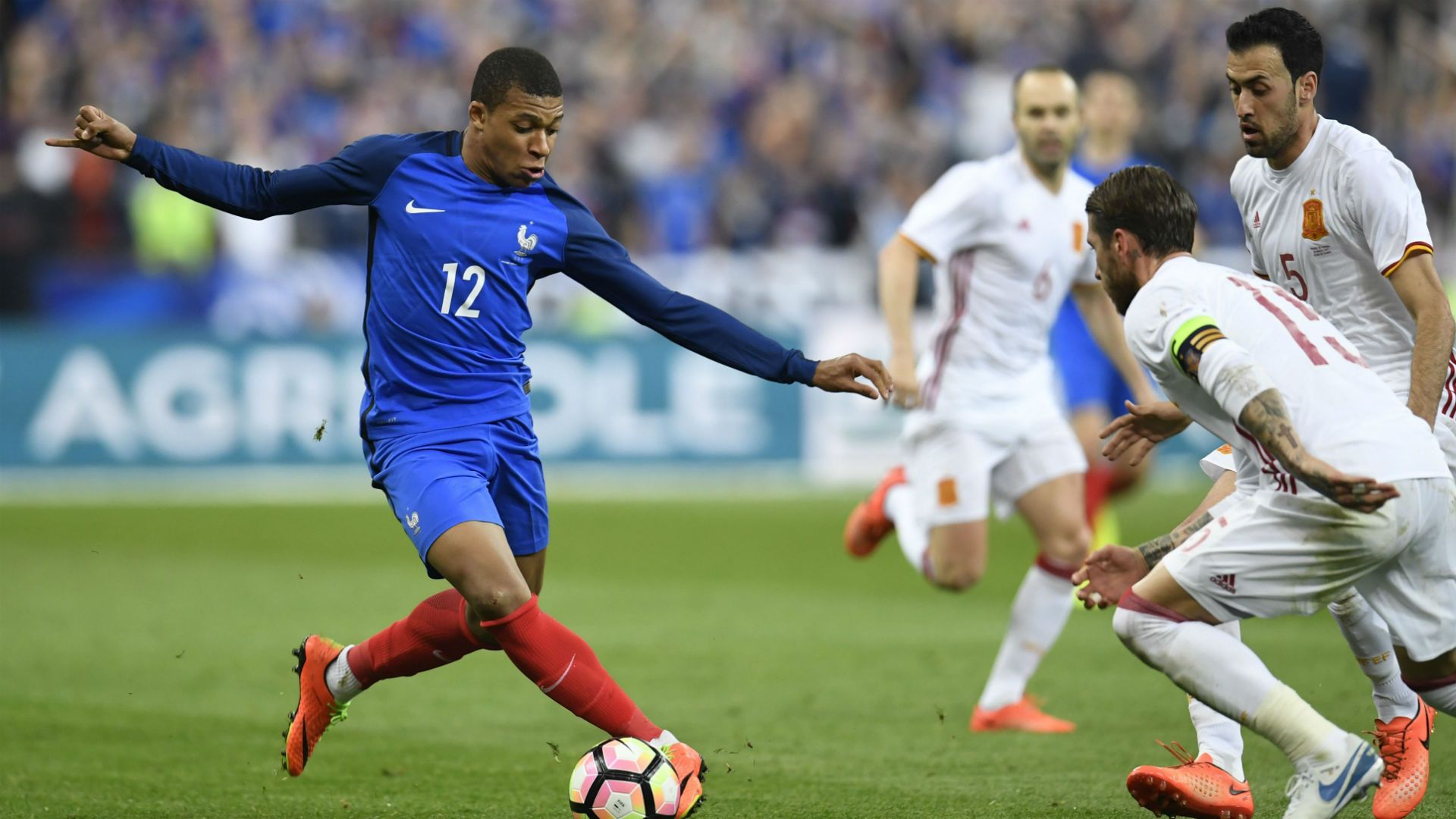 Kylian Mbappe France Spain Friendly 28032017