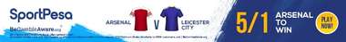 Arsenal Leicester SportPesa offer